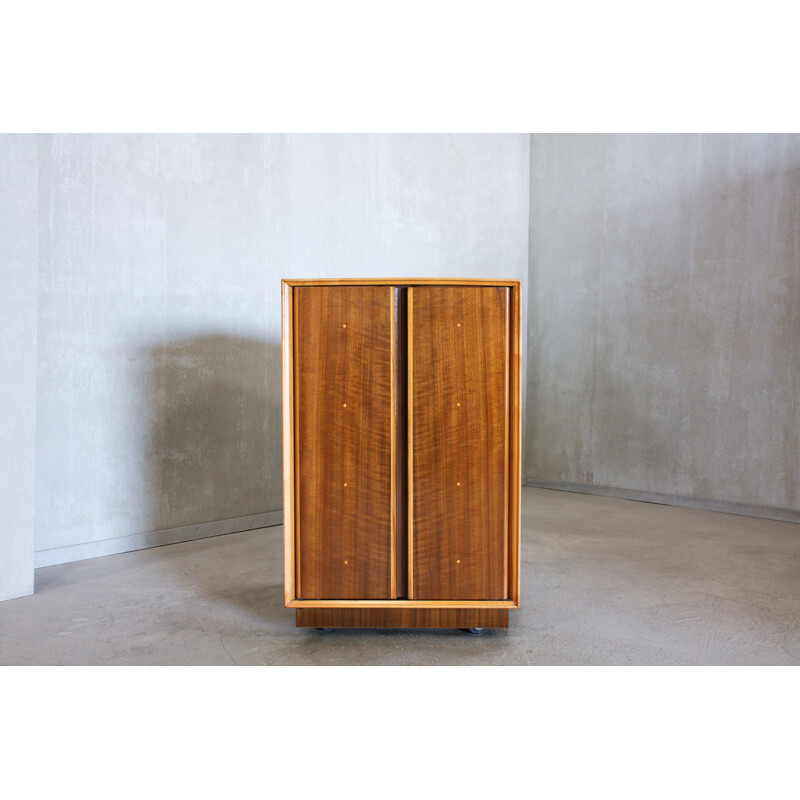 Vintage cabinet in walnut and beechwood