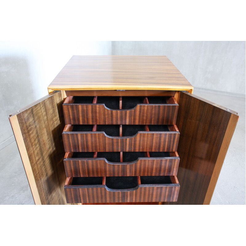 Vintage cabinet in walnut and beechwood