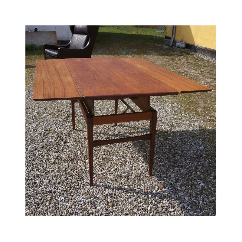 Vintage scandinavian teak modular table 1960