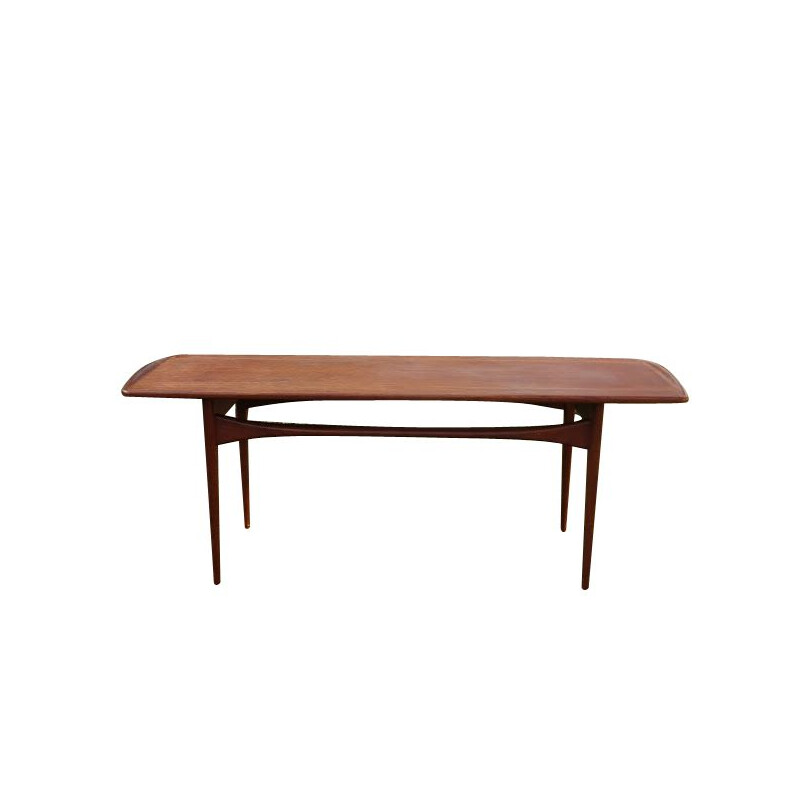 Vintage scandinavian coffee table for Illums Bolighus in teak 1960