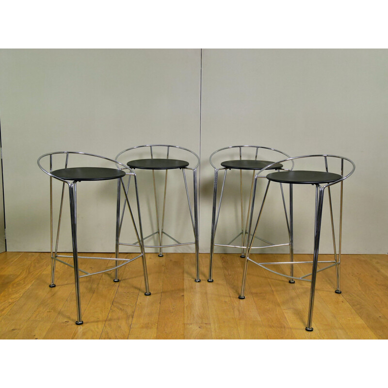 Set of 4 vintage stools Fermob by Pascal Mourgue