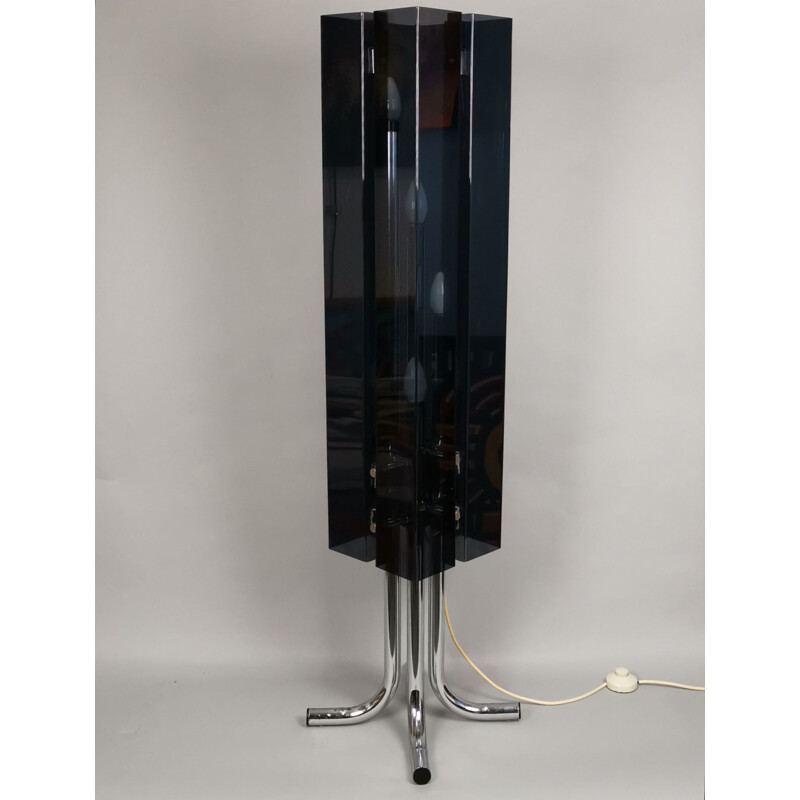 Vintage perspex floor lamp