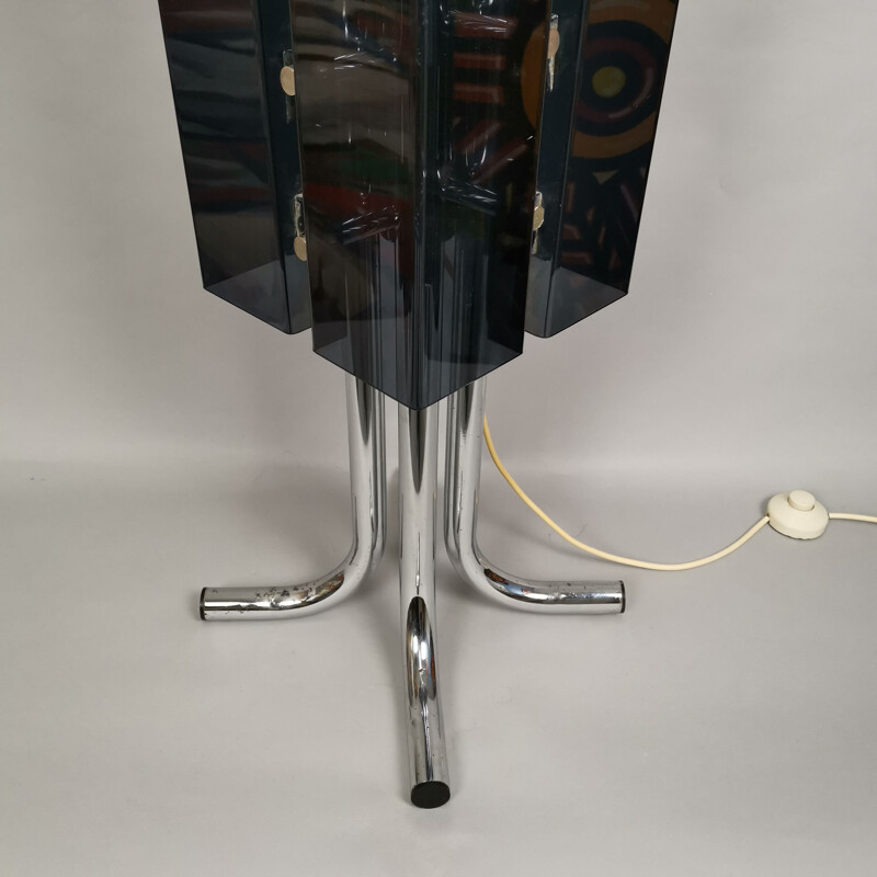 Vintage perspex floor lamp