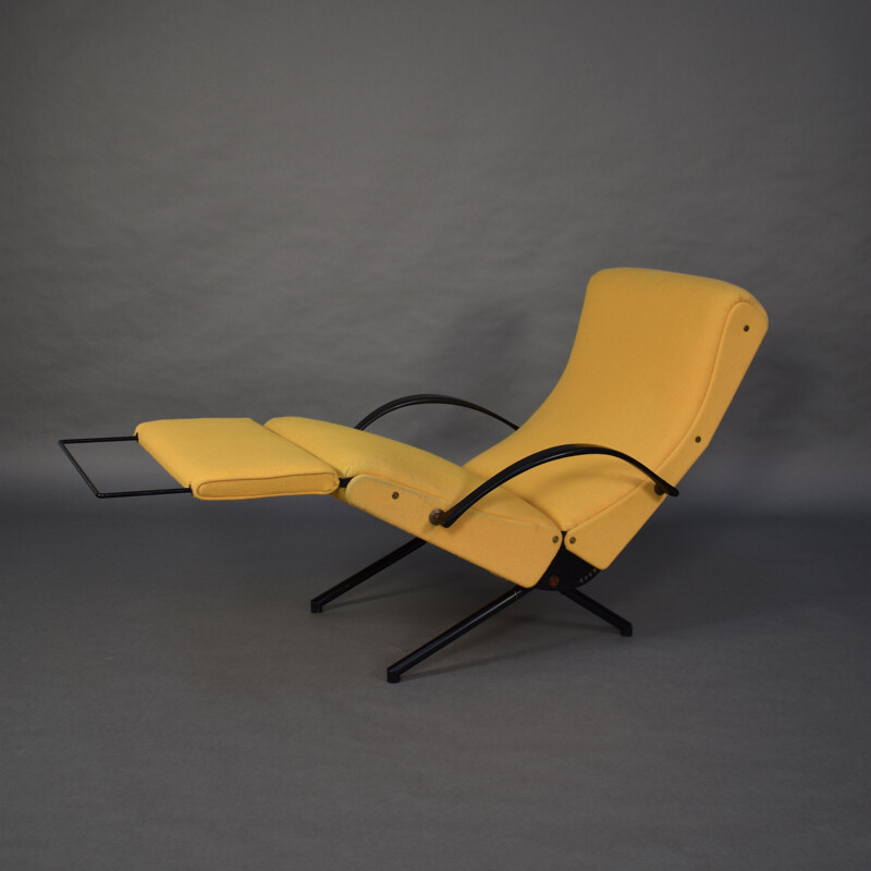 Vintage yellow lounge chair P40 by Tecno