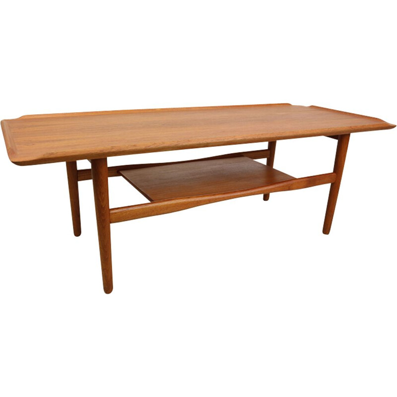 Vintage german teak coffee table for IMHA 1960