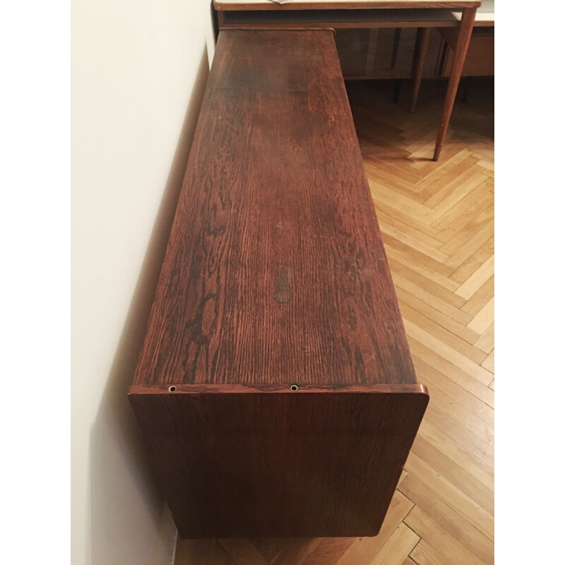 Vintage Enfilade U 460 gelb und grau Jiri Jiroutek für Interier Praha