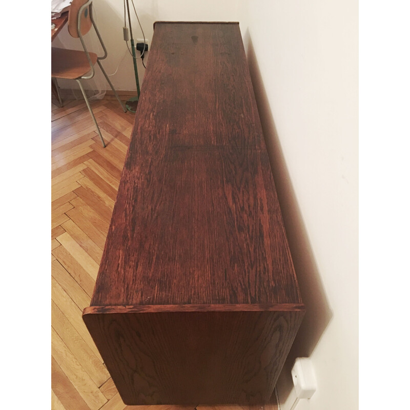 Vintage Enfilade U 460 gelb und grau Jiri Jiroutek für Interier Praha