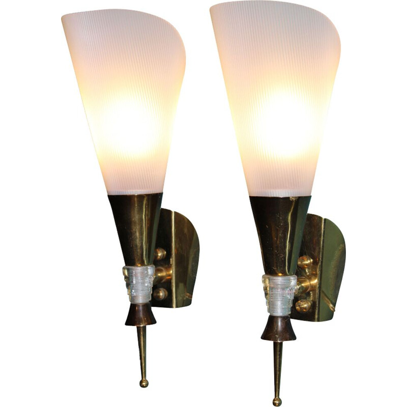 Pair of Midcentury Wall Sconces