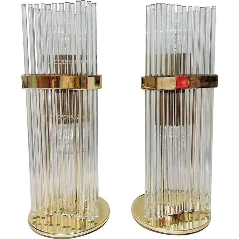 Pair of lamps Gaetano Sciolari