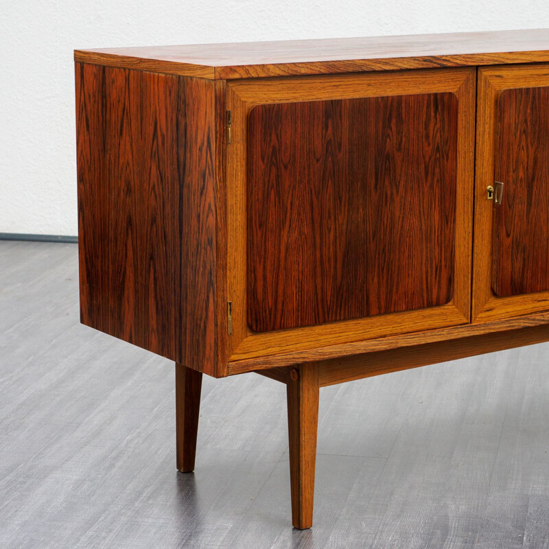 Vintage rosewood sideboard with cassette doors