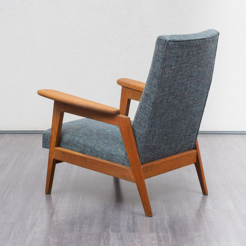 Vintage oak armchair from France