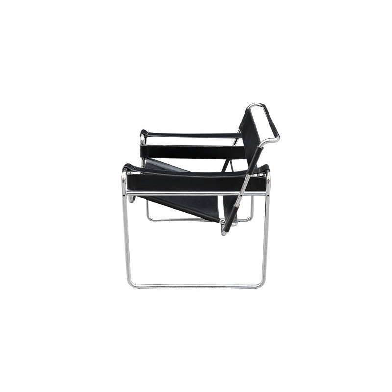 Vintage black Wassily chair by Marcel Breuer