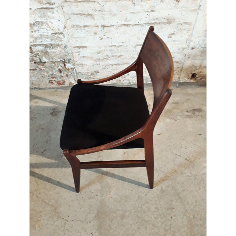 Set of 6 vintage rosewood chairs