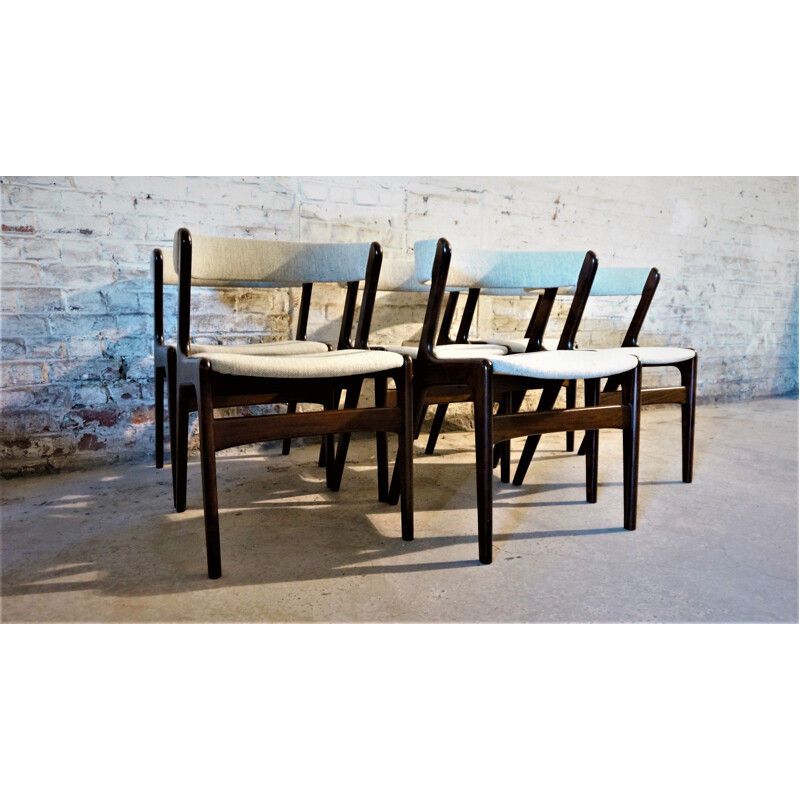 Set of 6 Fire chairs by Kai Kristiansen