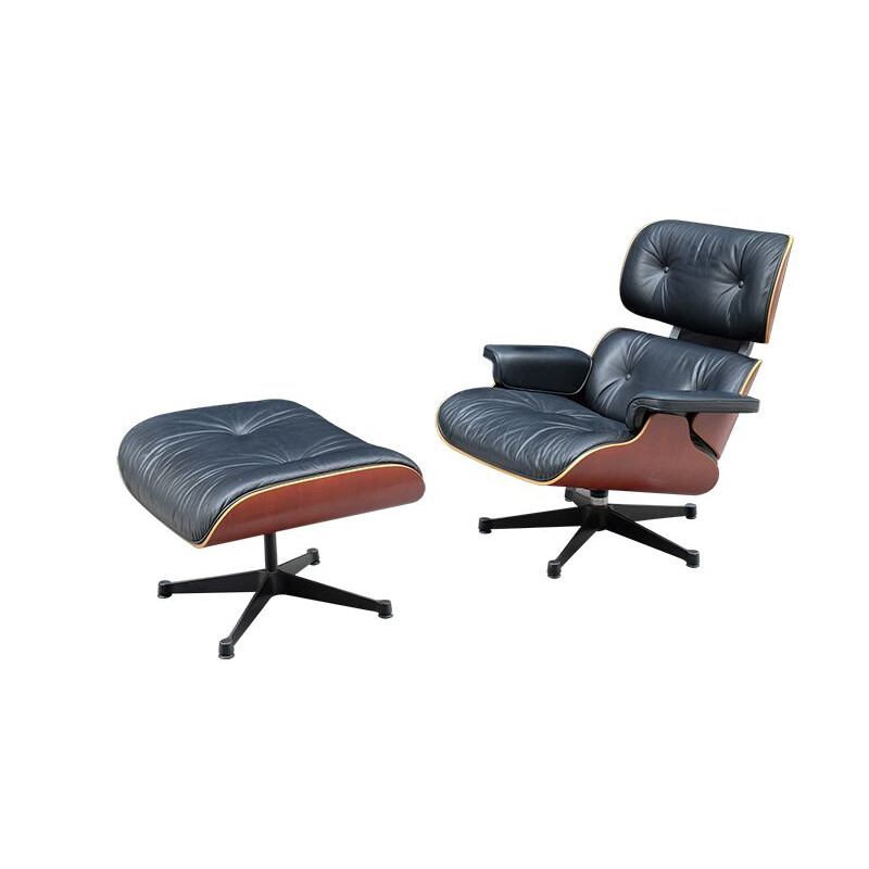Vintage chair and ottoman by Ray & Charles Eames for Vitra