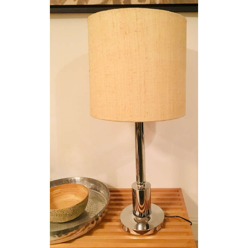 Lampe vintage de table en métal