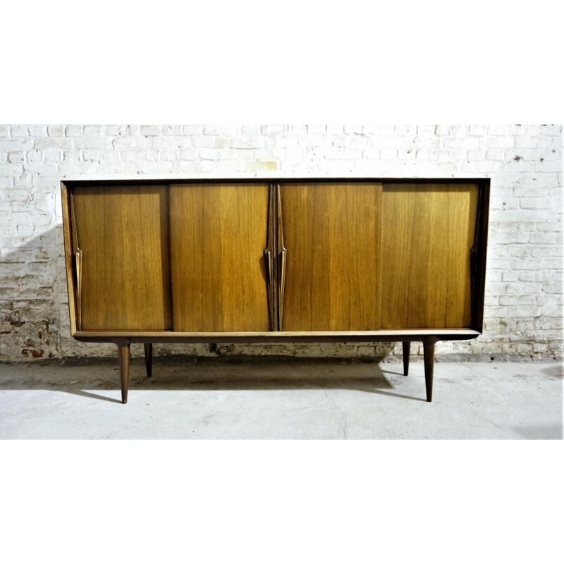 Enfilade vintage scandinave par Oman Jun en palissandre et acajou