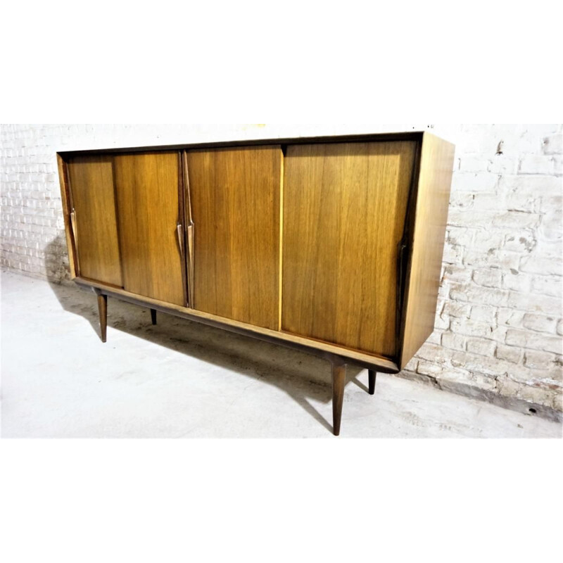 Vintage scandinavian sideboard by Oman Jun in rosewood and mahogany