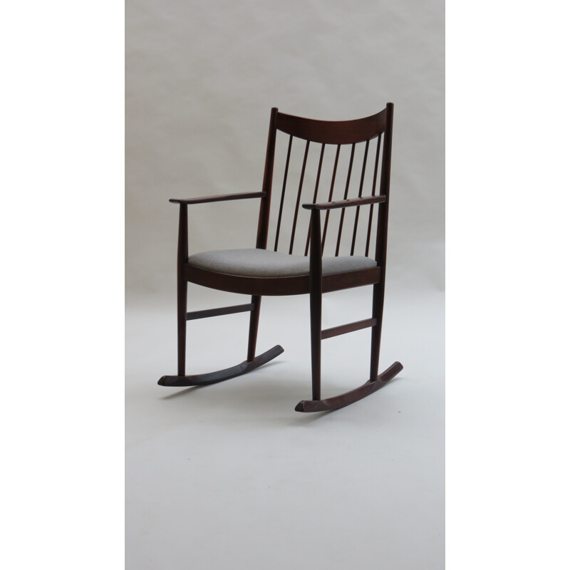 Rocking Chair in rosewood, Arne VODDER - 1960s