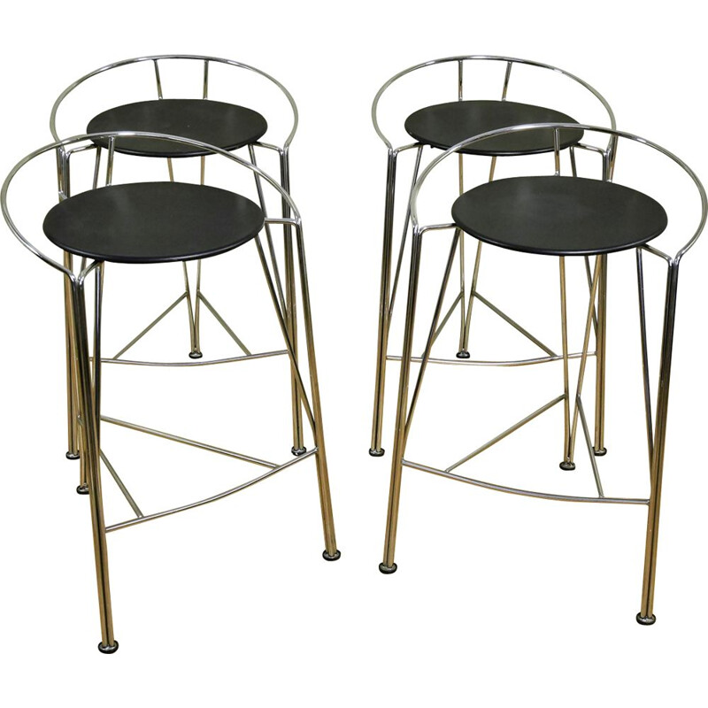 Set of 4 vintage stools Fermob by Pascal Mourgue
