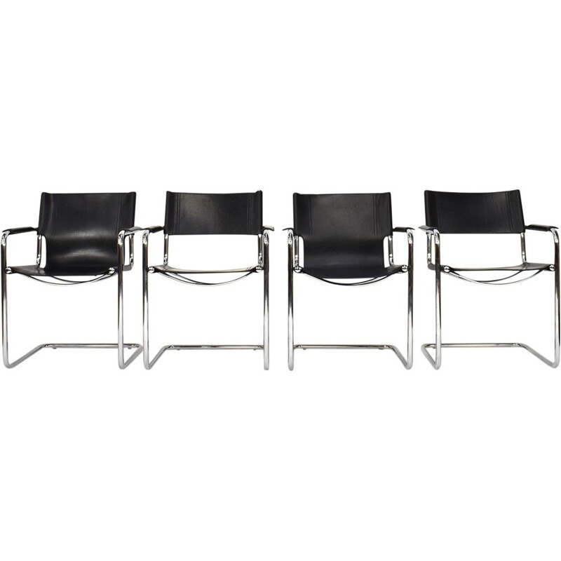 Set of 4 vintage chairs for Matteo Grassi