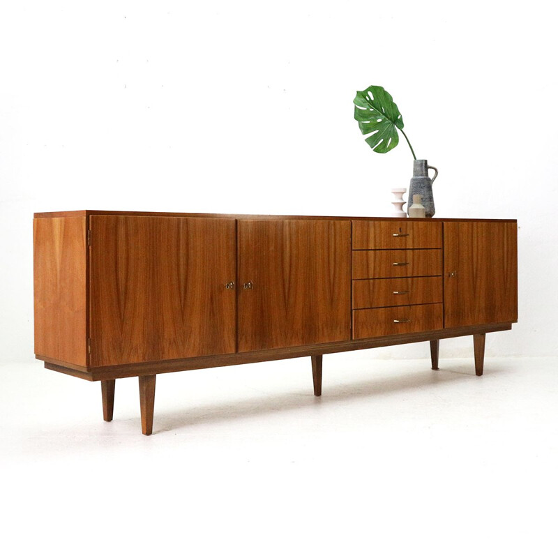 Vintage german walnut sideboard 1960