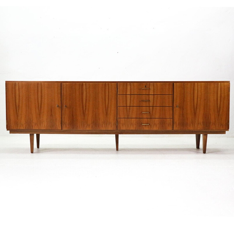 Vintage german walnut sideboard 1960