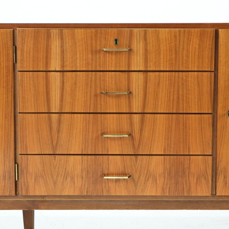 Enfilade vintage allemande en noyer 1960