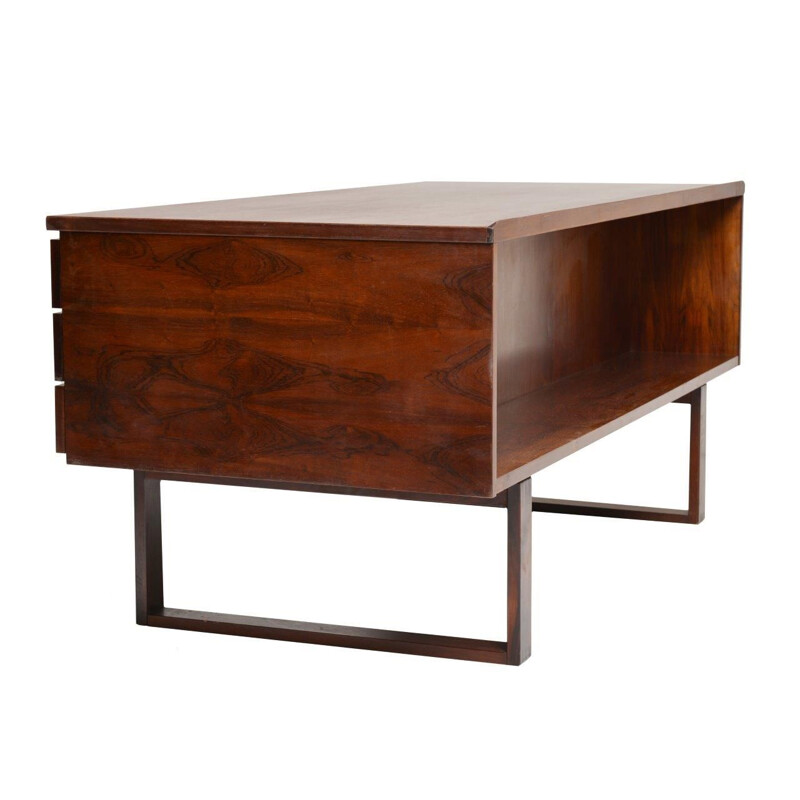 Scandinavisch vintage bureau voor Preben Schou Andersen in rozenhout