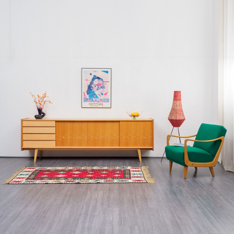 Vintage german sideboard in cherrywood 1950