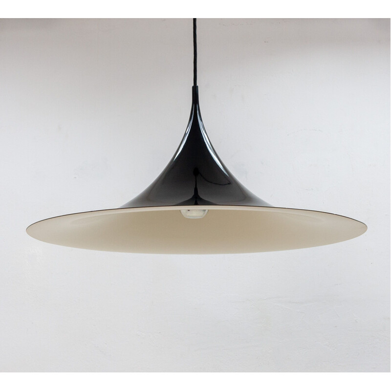 Vintage pendant lamp for Fog & Morup in black metal 1970