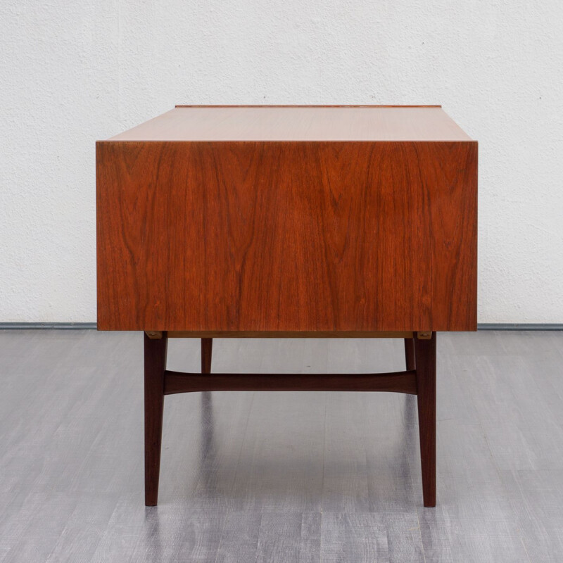 Vintage restored teak scandinavian desk 1960