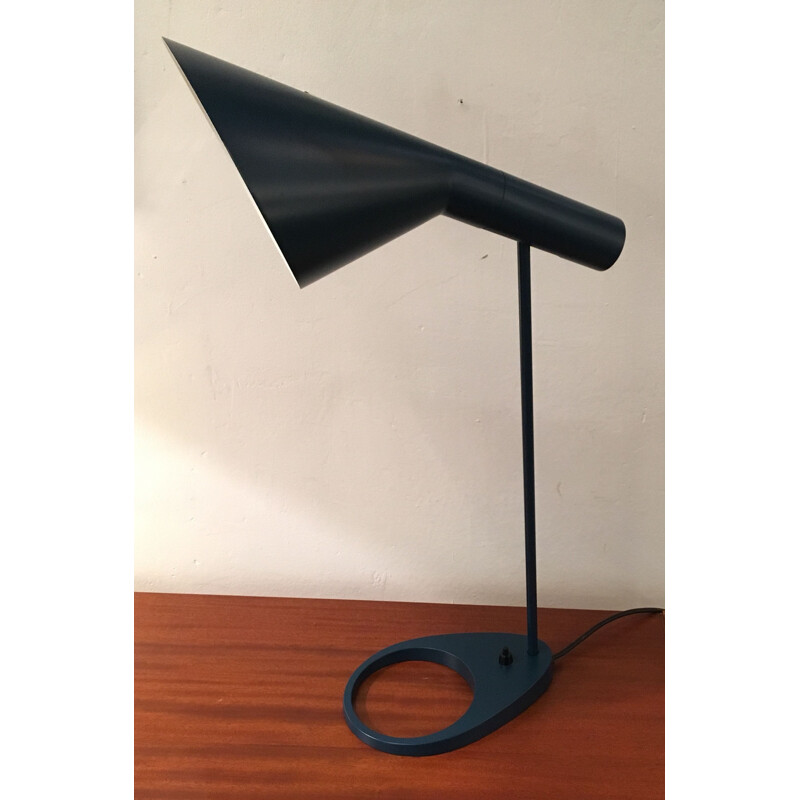 Vintage AJ lamp for Poulsen in blue oil metal 1960