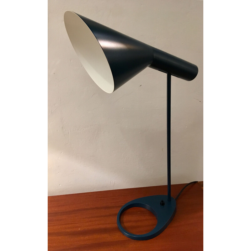 Vintage AJ lamp for Poulsen in blue oil metal 1960