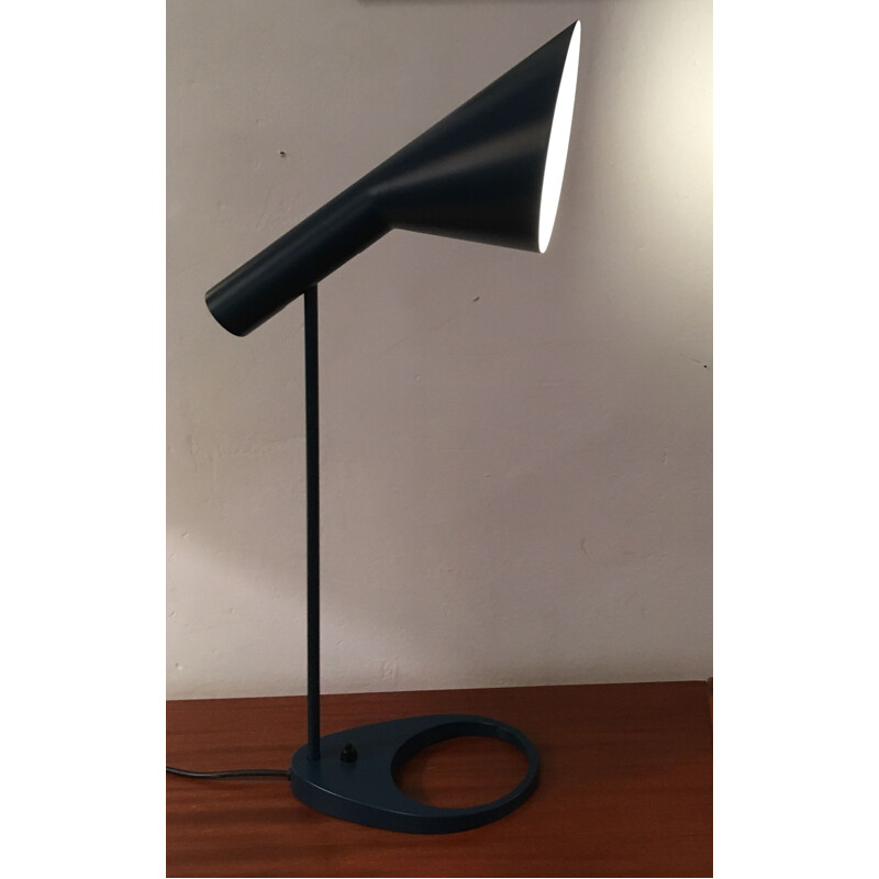 Vintage AJ lamp for Poulsen in blue oil metal 1960