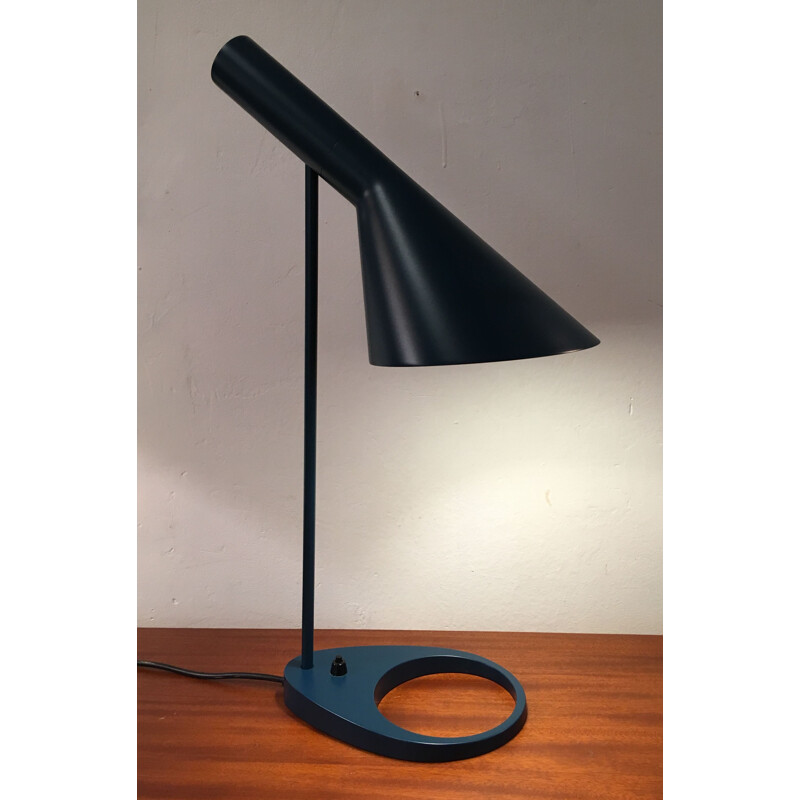 Vintage AJ lamp for Poulsen in blue oil metal 1960