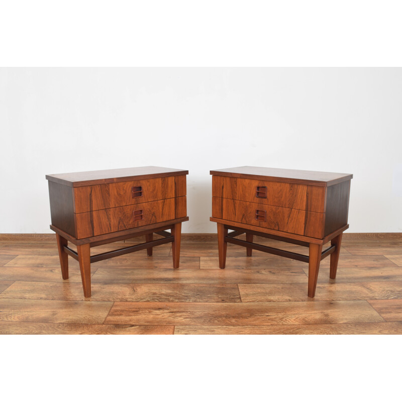 Mid-Century Danish Rosewood Bedside Tables, 1960s