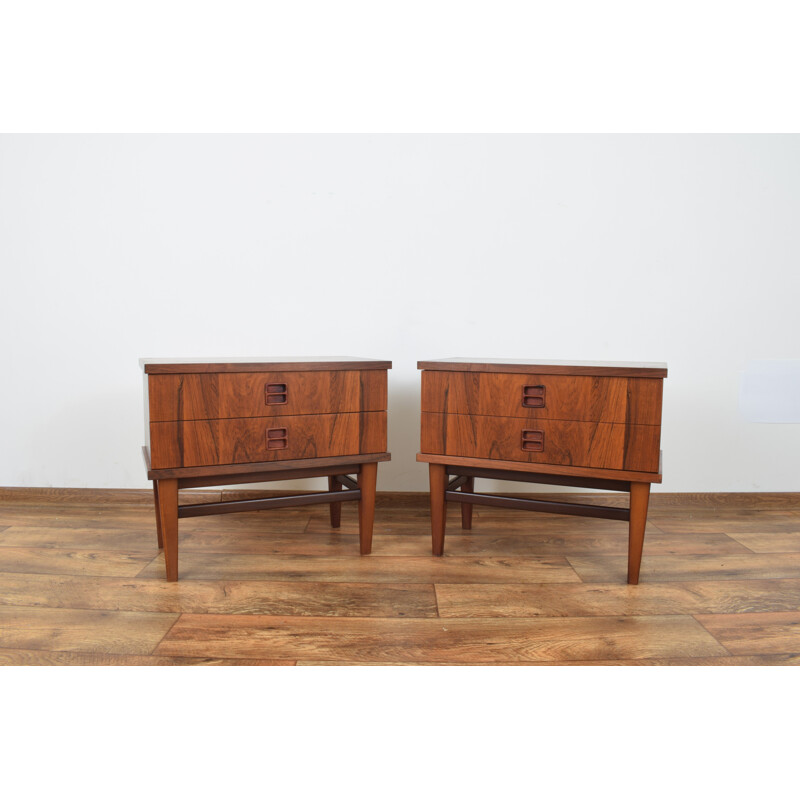 Mid-Century Danish Rosewood Bedside Tables, 1960s