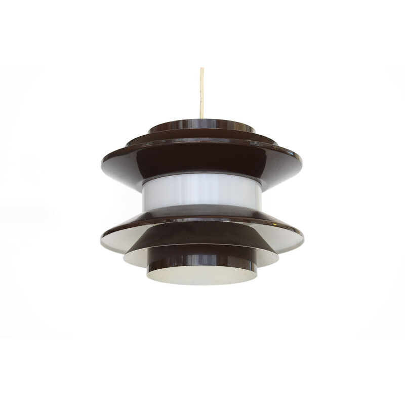 Brown pendant light "Trava" by Carl-Thores, Sweden