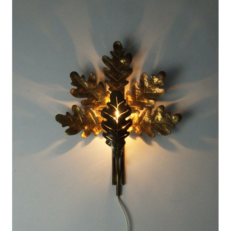 Brass wall lamp, 1950