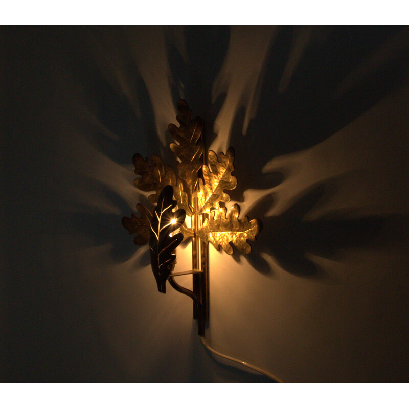 Brass wall lamp, 1950