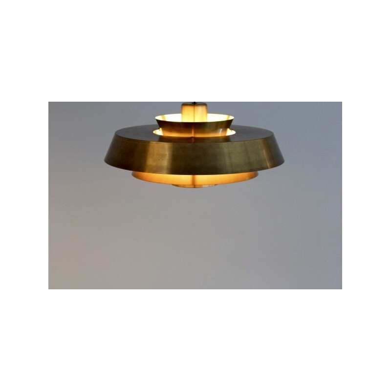 Nova hanging lamp in solid brass, Jo HAMMERBORG - 1960s