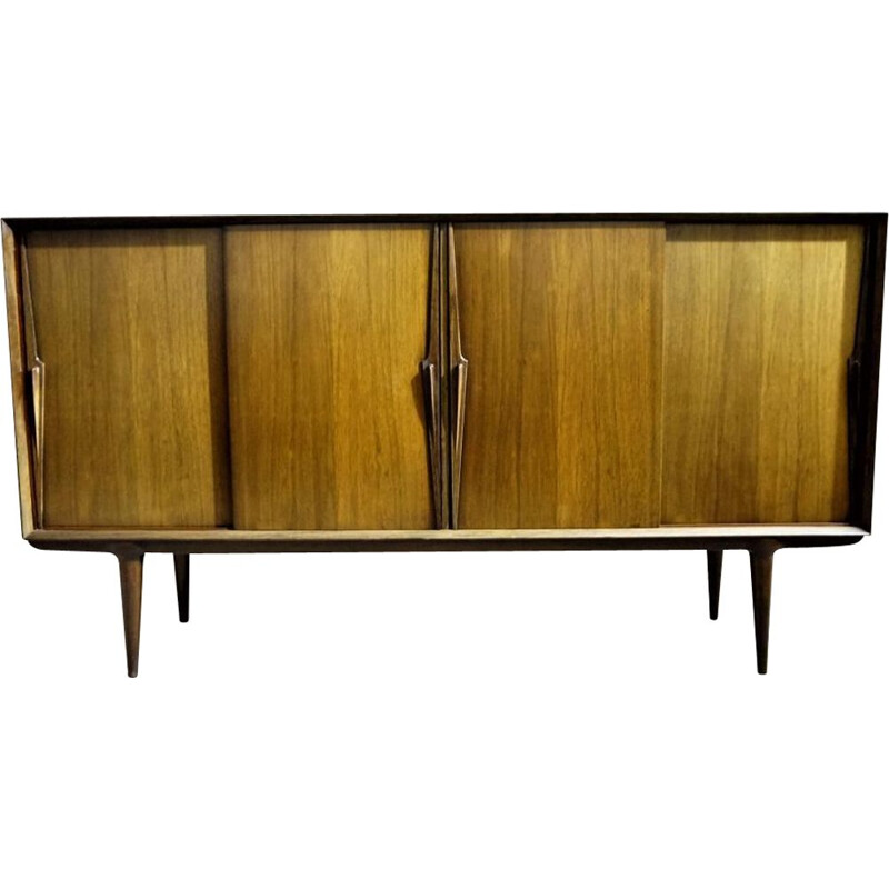 Vintage scandinavian sideboard by Oman Jun in rosewood and mahogany