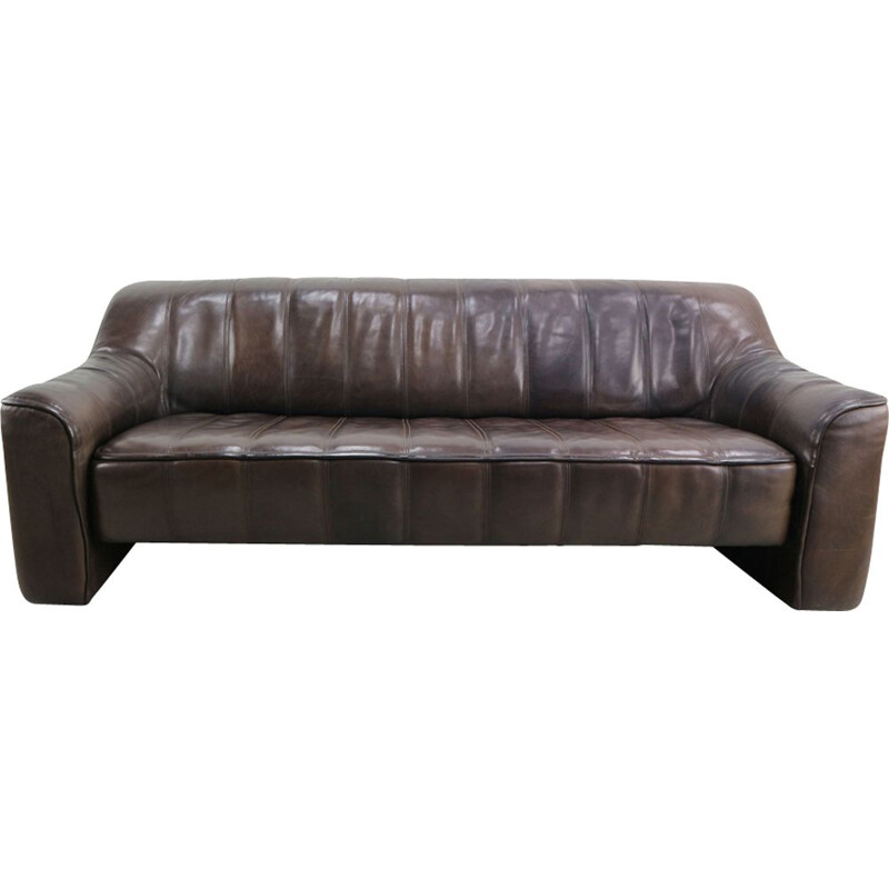 Vintage brown leather DS-44 sofa by De Sede 1970