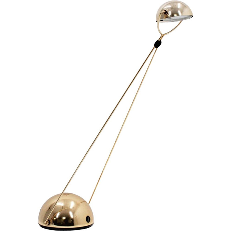 Vintage Meridiana lamp for Stefano Cevoli in brass and metal 1980