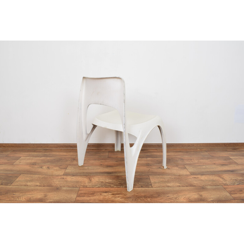 Ensemble de 4 chaises vintage pour Interplast en plastique 1970