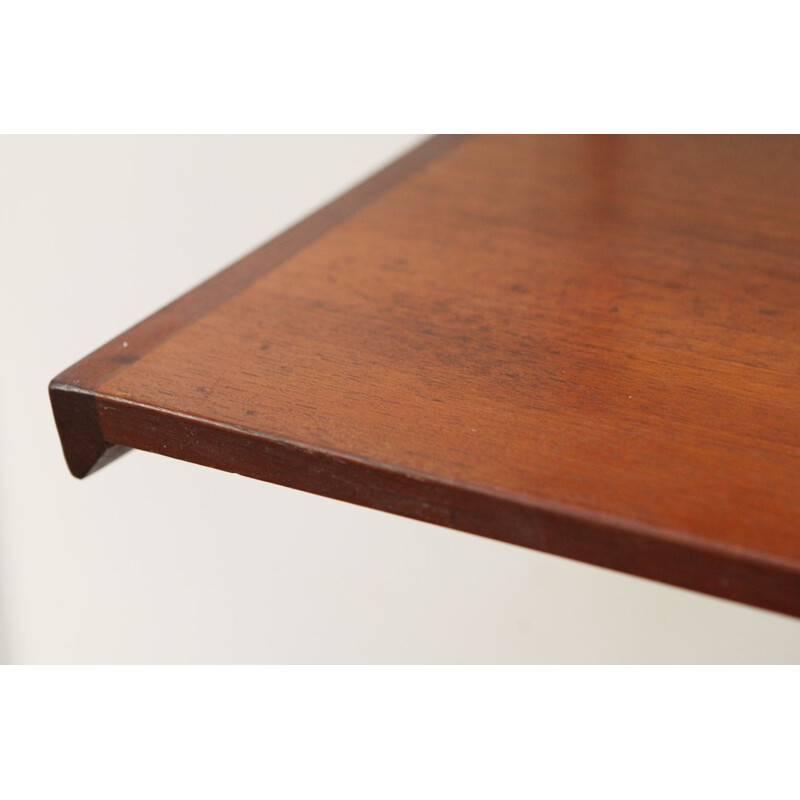 Vintage danish teak and metal shelves by Kai Kristiansen 1950