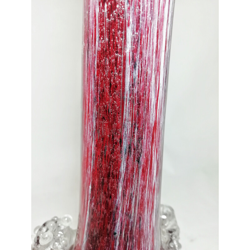 Vintage Murano glass vase, Italy 1980