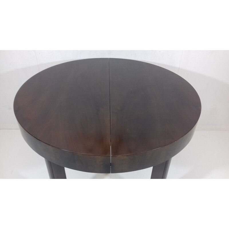 Vintage extendable dining table by Jindrich Halabala, 1930