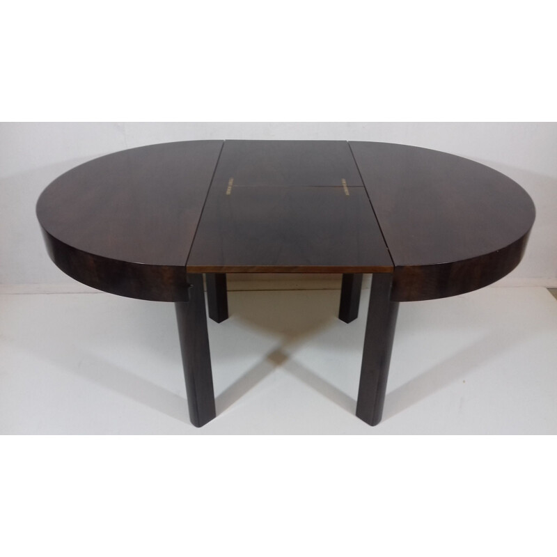 Vintage extendable dining table by Jindrich Halabala, 1930